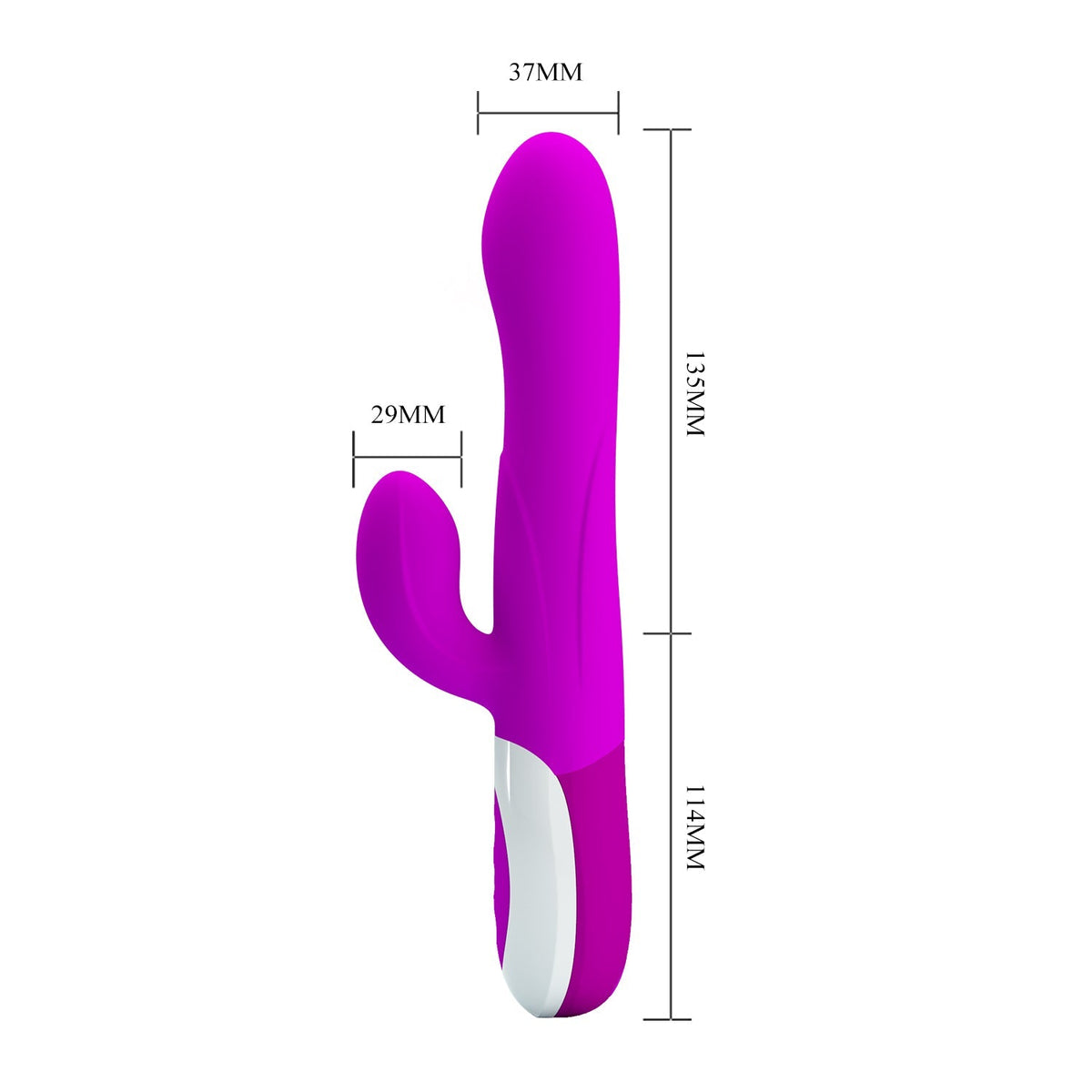 Pretty Love - Douglas Inflatable Rabbit Vibrator (Purple) - Purple - Rabbit Dildo (Vibration) Rechargeable