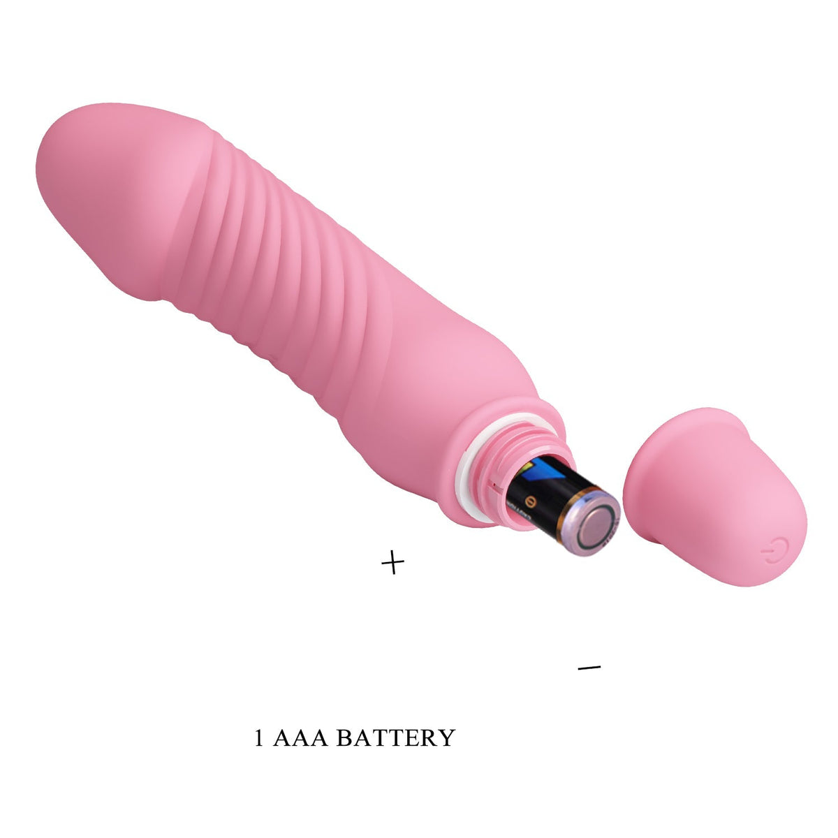 Pretty Love - Stev Vibrating Realistic Dildo (Pink) - Pink - Realistic Dildo w/o suction cup (Vibration) Non