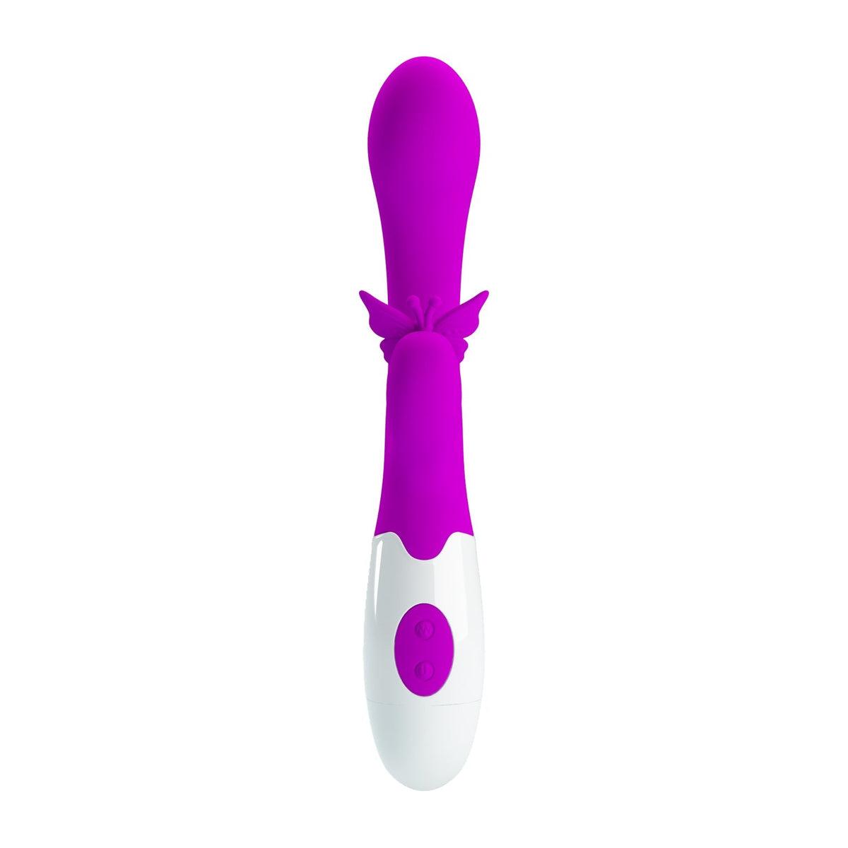 Pretty Love - Butterfly Kiss Rabbit Vibrator (Pink) - Pink - Rabbit Dildo (Vibration) Non Rechargeable