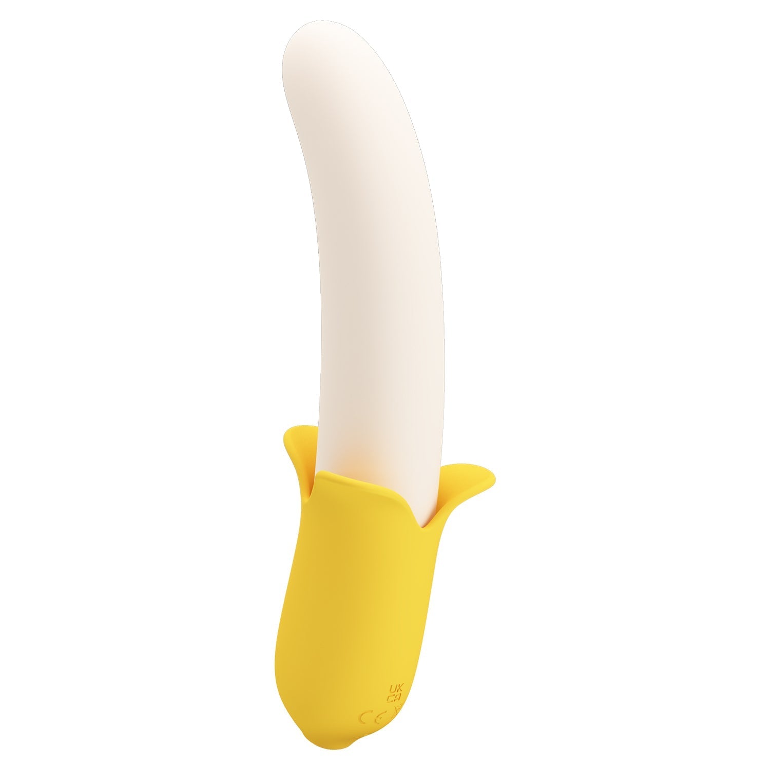 Pretty Love - Banana Geek Vibrating Thrusting Dildo Vibrator (Yellow) - Yellow - Non Realistic Dildo w/o suction cup