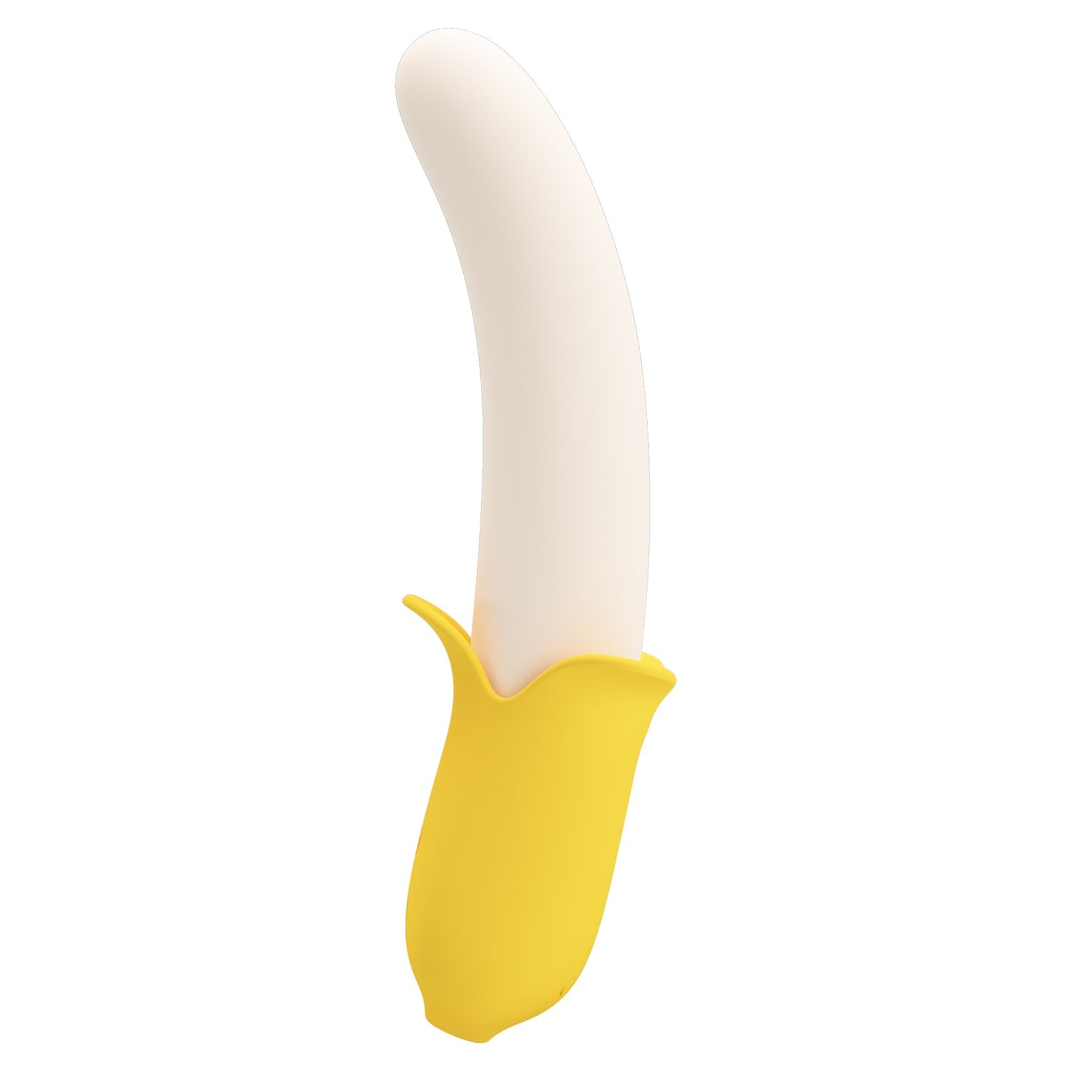 Pretty Love - Banana Geek Vibrating Thrusting Dildo Vibrator (Yellow) - Yellow - Non Realistic Dildo w/o suction cup