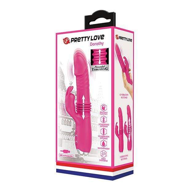 Pretty Love - Dorothy Thrusting Rabbit Vibrator (Pink) Rabbit Dildo (Vibration) Rechargeable 6959532332209 CherryAffairs