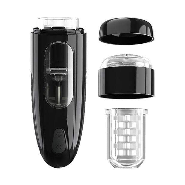 Pretty Love - Marlon Thrusting Rotating Masturbator (Black) - Black - Masturbator Vagina (Vibration) Rechargeable