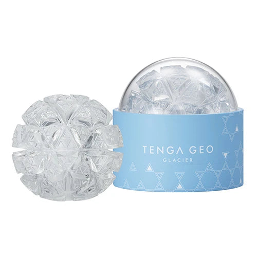 Tenga - 3D Geo Glacier Soft Stroker Masturbator (Putih)