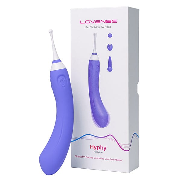 Lovense - Hyphy App-Controlled Dual End Vibrator (Purple) Clit Massager (Vibration) Rechargeable 6972677430050 CherryAffairs