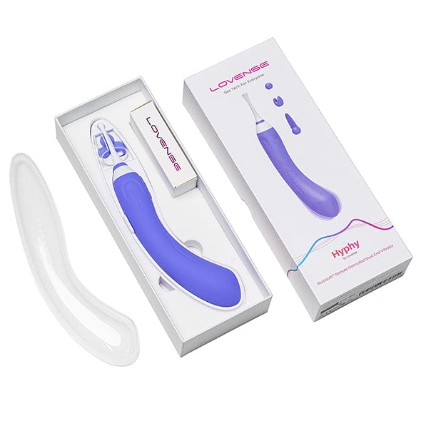 Lovense - Hyphy App-Controlled Dual End Vibrator (Purple) Clit Massager (Vibration) Rechargeable 6972677430050 CherryAffairs