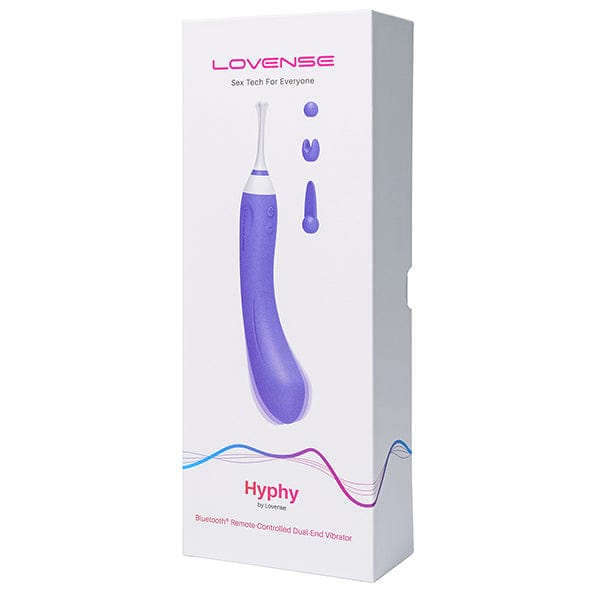 Lovense - Hyphy App-Controlled Dual End Vibrator (Purple) Clit Massager (Vibration) Rechargeable 6972677430050 CherryAffairs