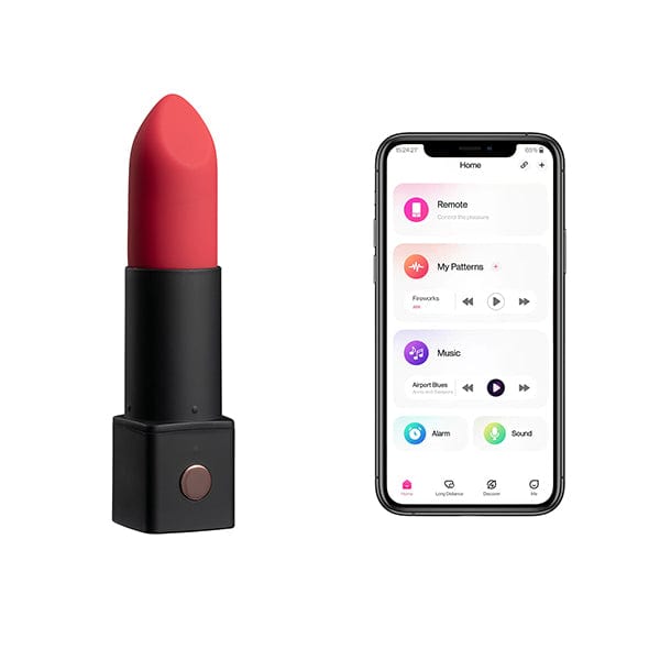 Lovense - Exomoon App-Controlled Discreet Lipstick Vibrator (Red) Clit Massager (Vibration) Rechargeable 6972677430081 CherryAffairs