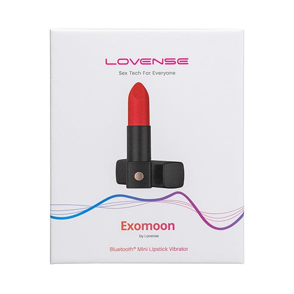 Lovense - Exomoon App-Controlled Discreet Lipstick Vibrator (Red) Clit Massager (Vibration) Rechargeable 6972677430081 CherryAffairs