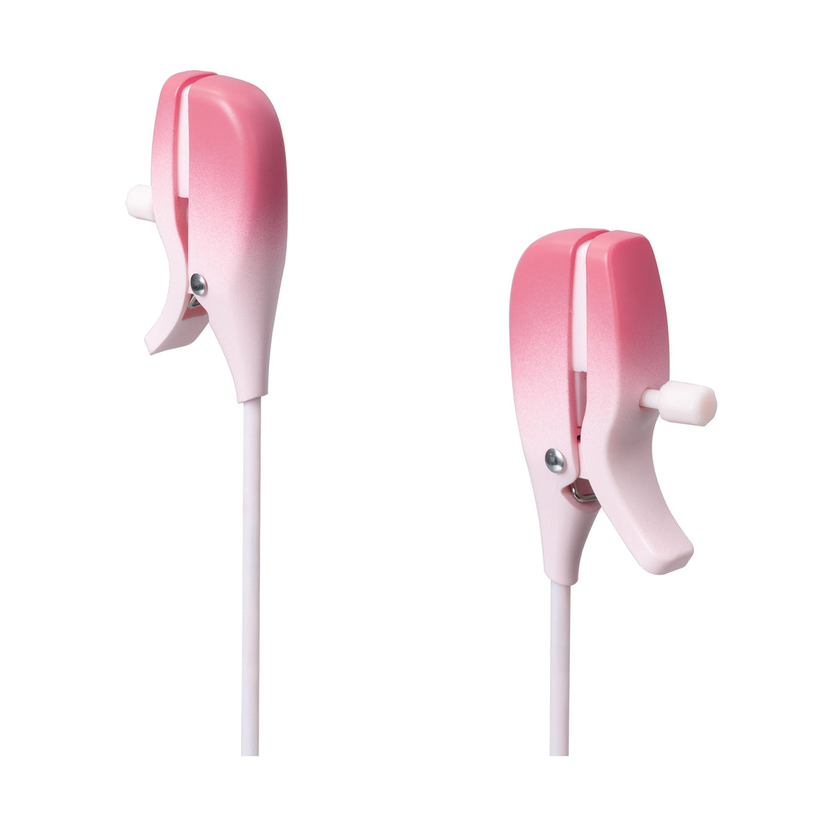 Lovense - Gemini App-Controlled Vibrating Nipple Clamps (Pink) - Pink - Nipple Clamps (Vibration) Rechargeable