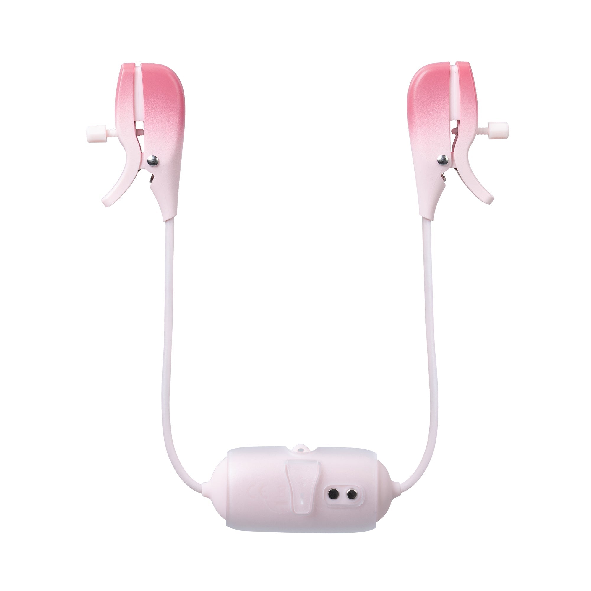 Lovense - Gemini App-Controlled Vibrating Nipple Clamps (Pink) - Pink - Nipple Clamps (Vibration) Rechargeable
