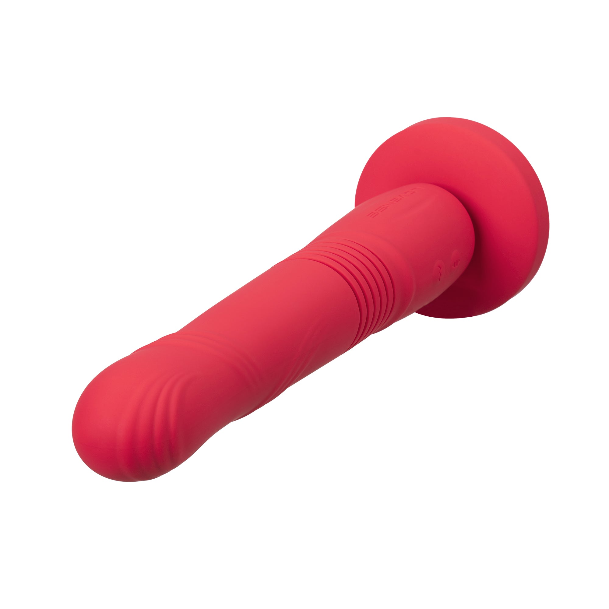 Lovense - Gravity App-Controlled Thrusting Dildo (Red) - Red - Realistic Dildo with suction cup (Vibration) Rechargeable