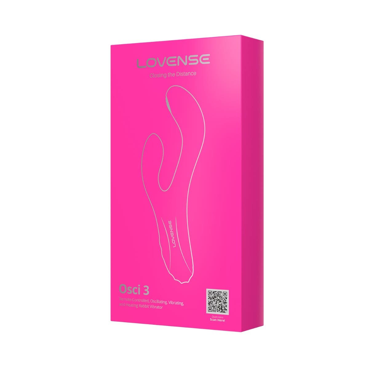 Lovense - Osci 3 App-Controlled G Spot Vibrator (Pink) - Pink - G Spot Dildo (Vibration) Rechargeable