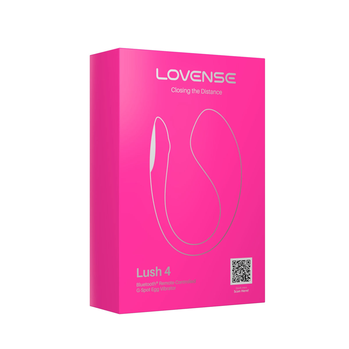 Lovense - Lush 4 App-Controlled Bullet Egg Vibrator (Pink) - Pink - Wireless Remote Control Egg (Vibration) Rechargeable
