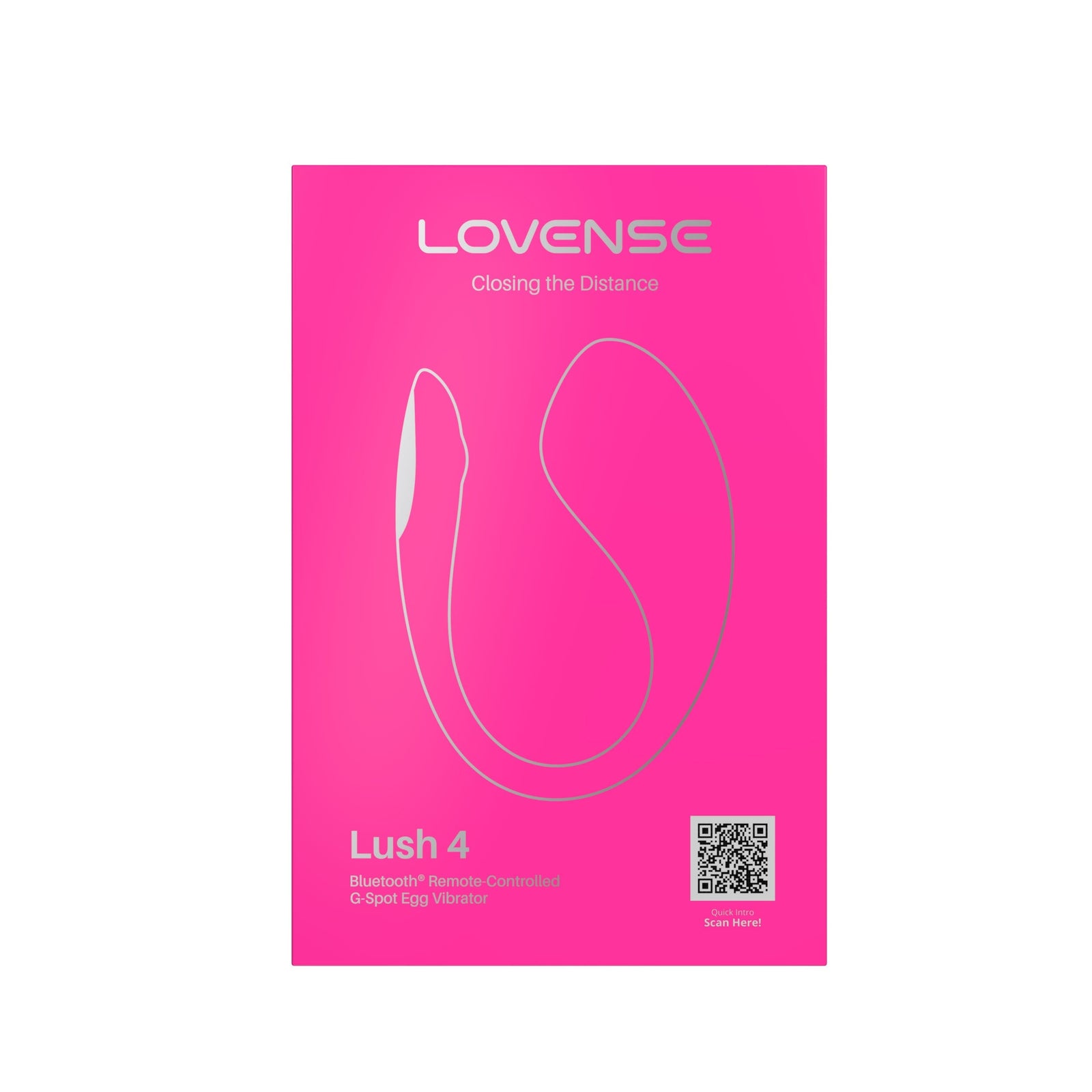 Lovense - Lush 4 App-Controlled Bullet Egg Vibrator (Pink) - Pink - Wireless Remote Control Egg (Vibration) Rechargeable