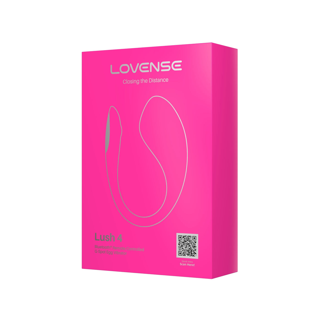 Lovense - Lush 4 App-Controlled Bullet Egg Vibrator (Pink) - Pink - Wireless Remote Control Egg (Vibration) Rechargeable