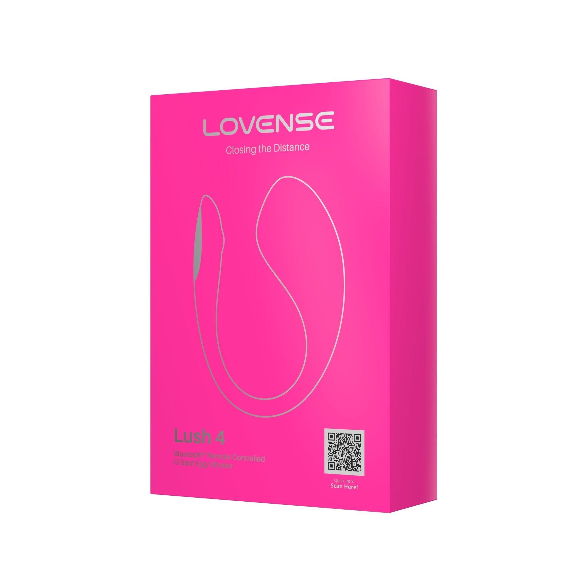 Lovense - Lush 4 App-Controlled Bullet Egg Vibrator (Pink) - Pink - Wireless Remote Control Egg (Vibration) Rechargeable