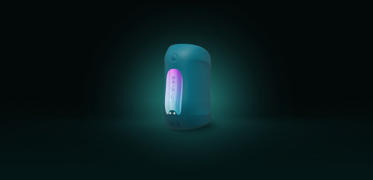 Lovense - Gush 2 App-Controlled Glans Massager Stroker (Green) - Green - Masturbator Soft Stroker (Vibration)