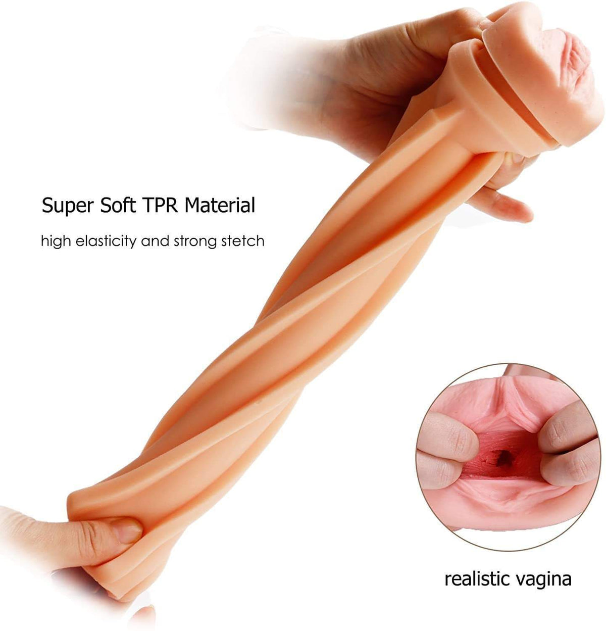 Tracy's Dog - Male Masturbators Cup (White) Masturbator Vagina (Non Vibration) 6972725980056 CherryAffairs