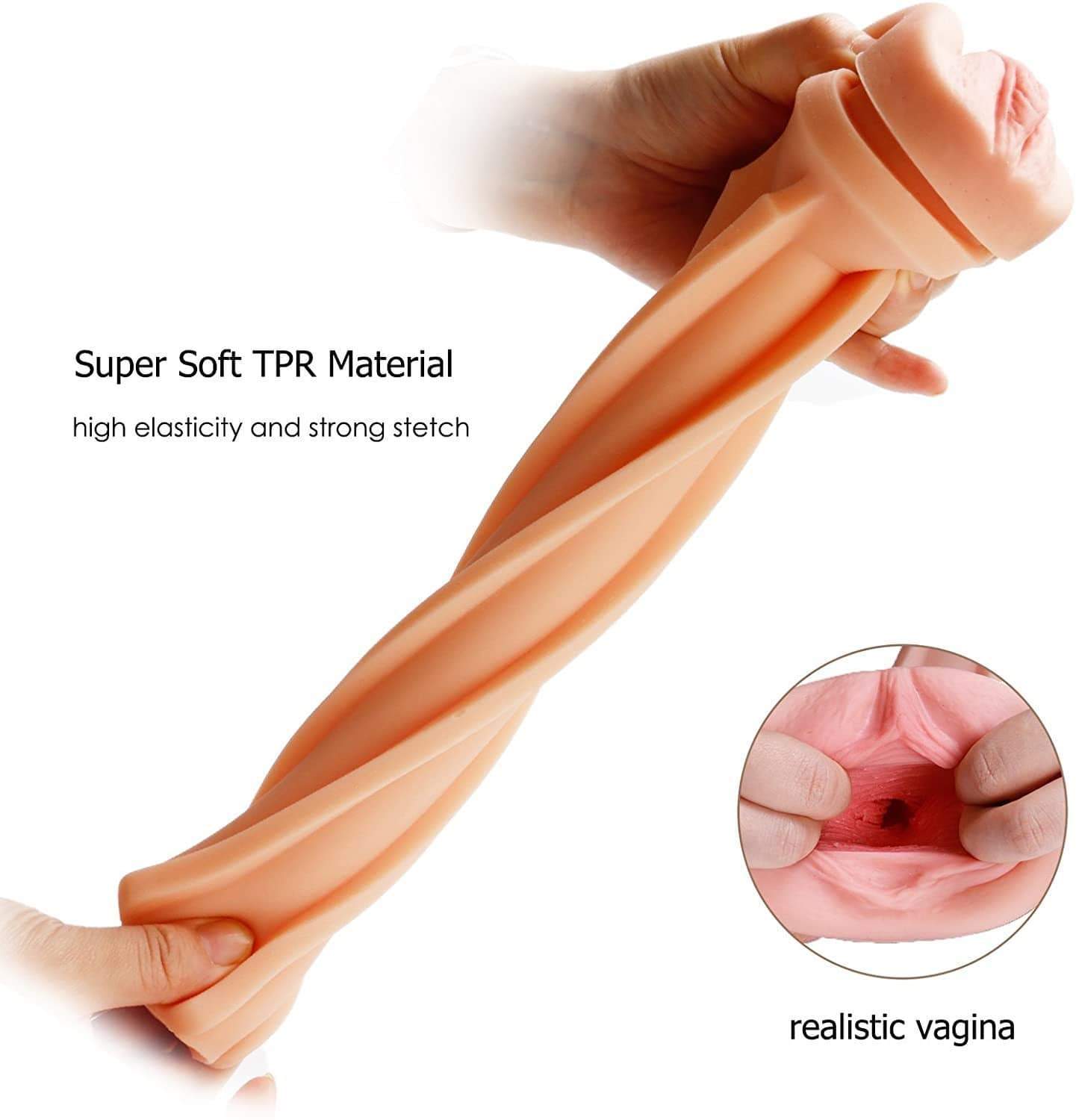 Tracy's Dog - Male Masturbators Cup (White) Masturbator Vagina (Non Vibration) 6972725980056 CherryAffairs