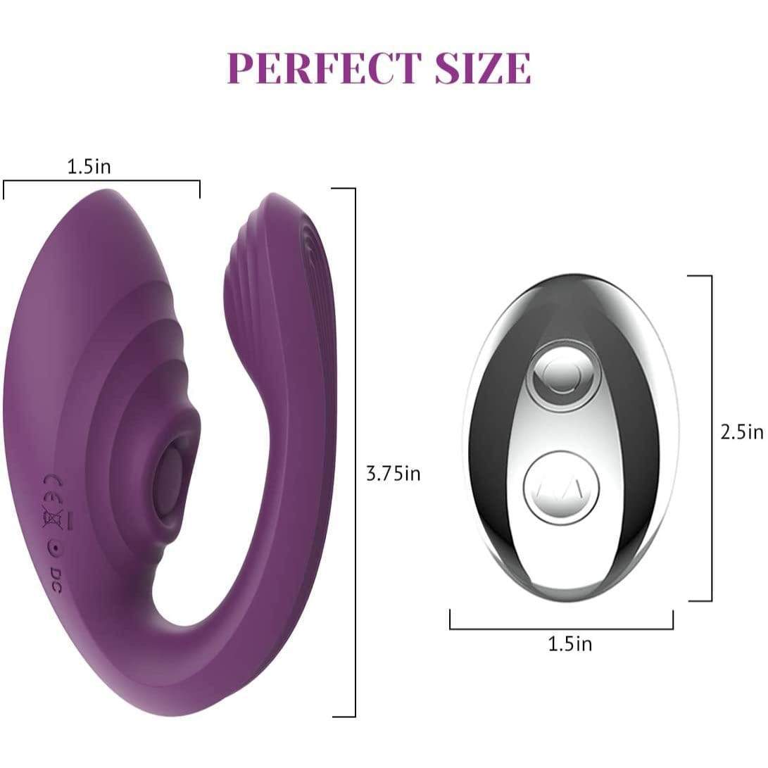 Tracy's Dog - Nina Couple Vibrator (Purple) Couple's Massager (Vibration) Rechargeable 6972725980117 CherryAffairs