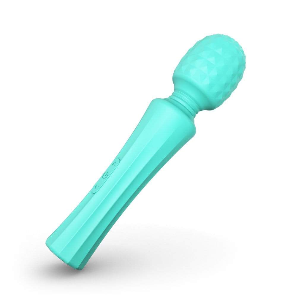 Tracy's Dog - Seaquake Silicone Bumps Wand Massager (Blue) Wand Massagers (Vibration) Rechargeable 6972725981022 CherryAffairs