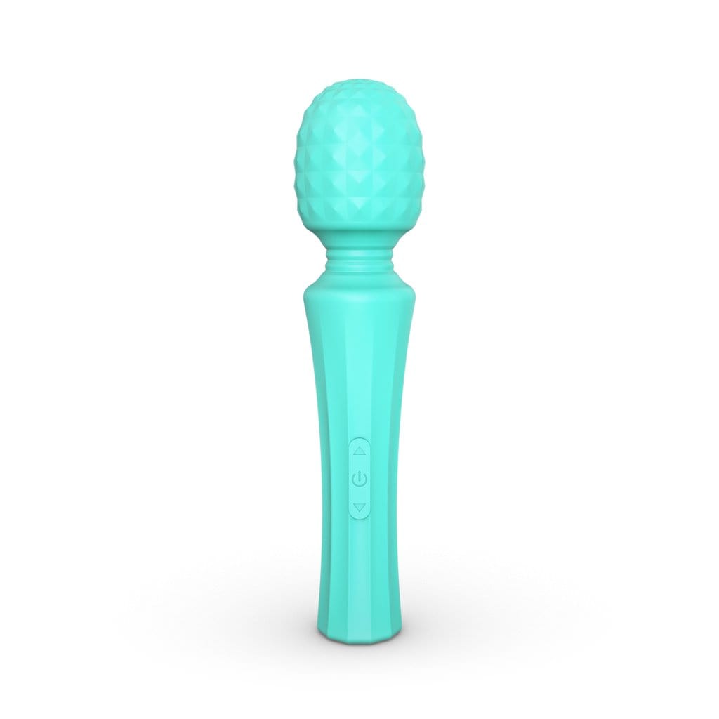 Tracy&#39;s Dog - Seaquake Silicone Bumps Wand Massager (Blue) Wand Massagers (Vibration) Rechargeable 6972725981022 CherryAffairs