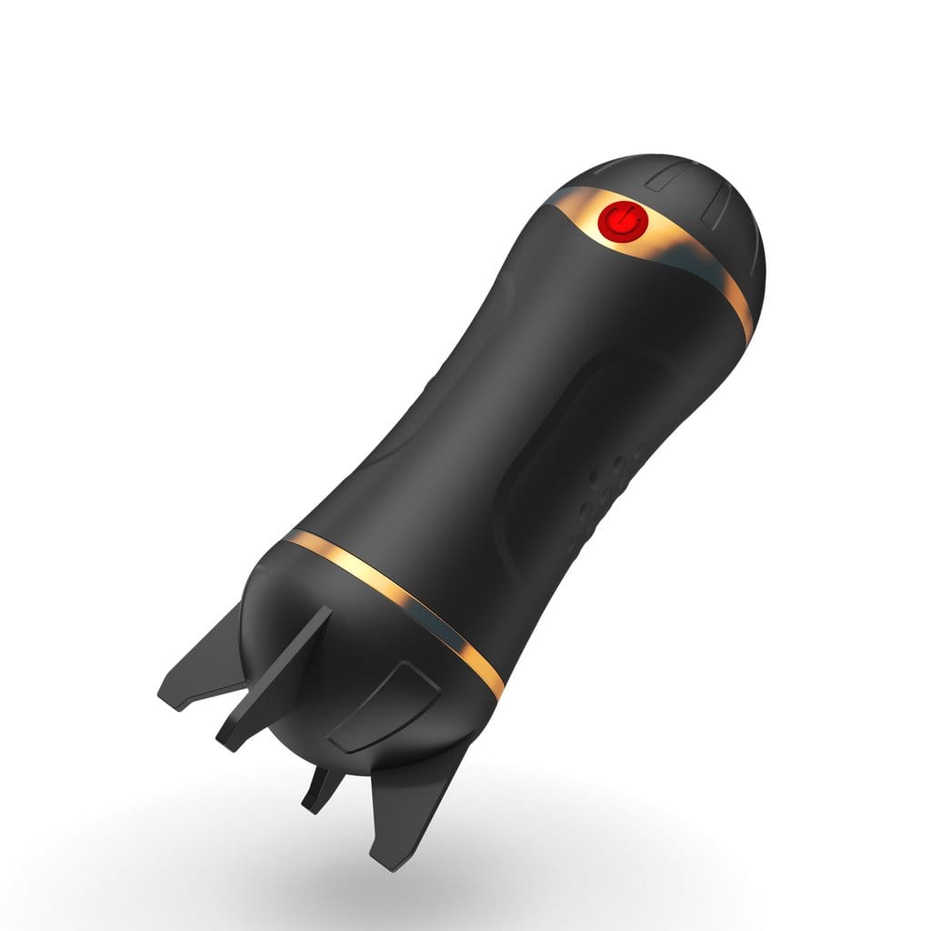 Tracy's Dog - Turboo Automatic Masturbator Cup (Black) Masturbator Soft Stroker (Vibration) Rechargeable 6972725981046 CherryAffairs