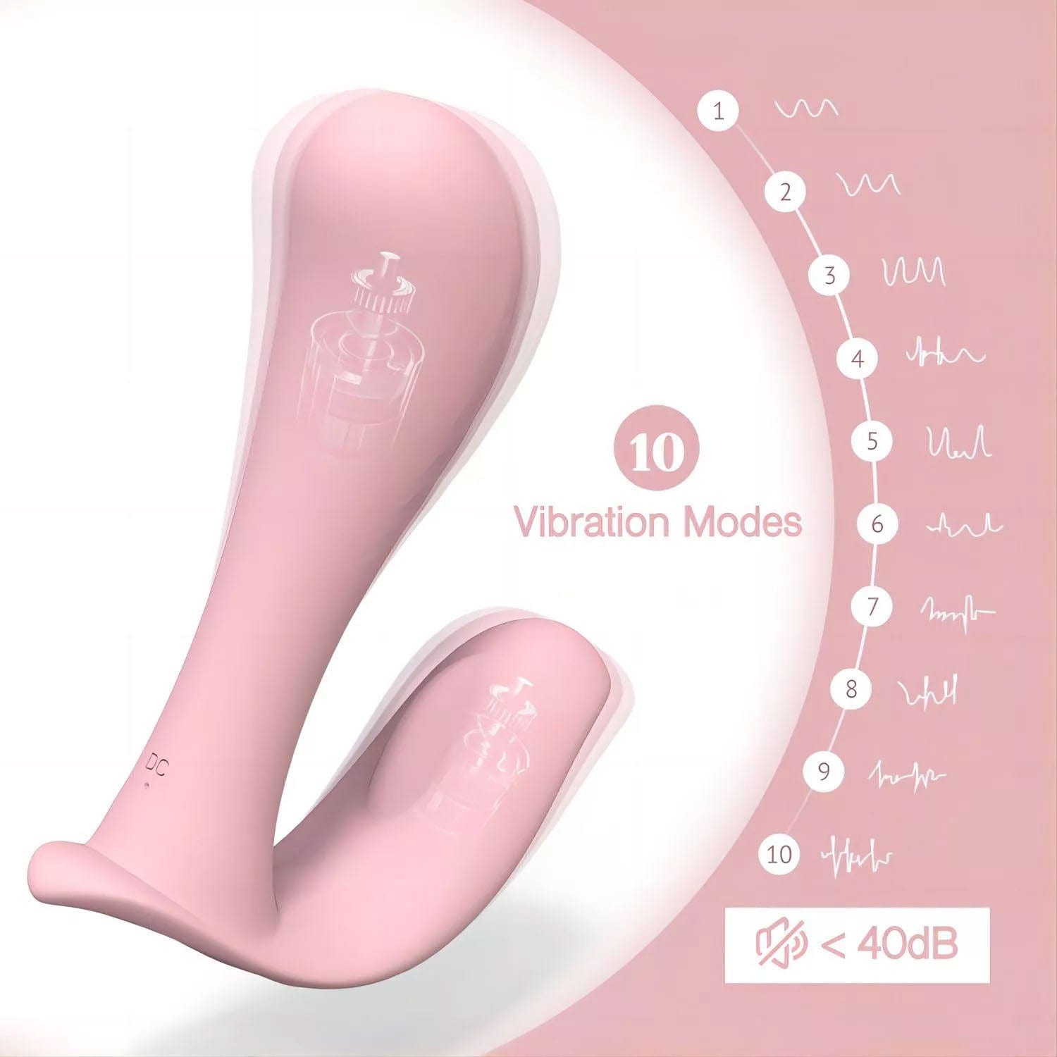 Tracy’s Dog - Remote Control Wearable Panty Vibrator (Pink) - Pink - Panties Massager Remote Control (Vibration)