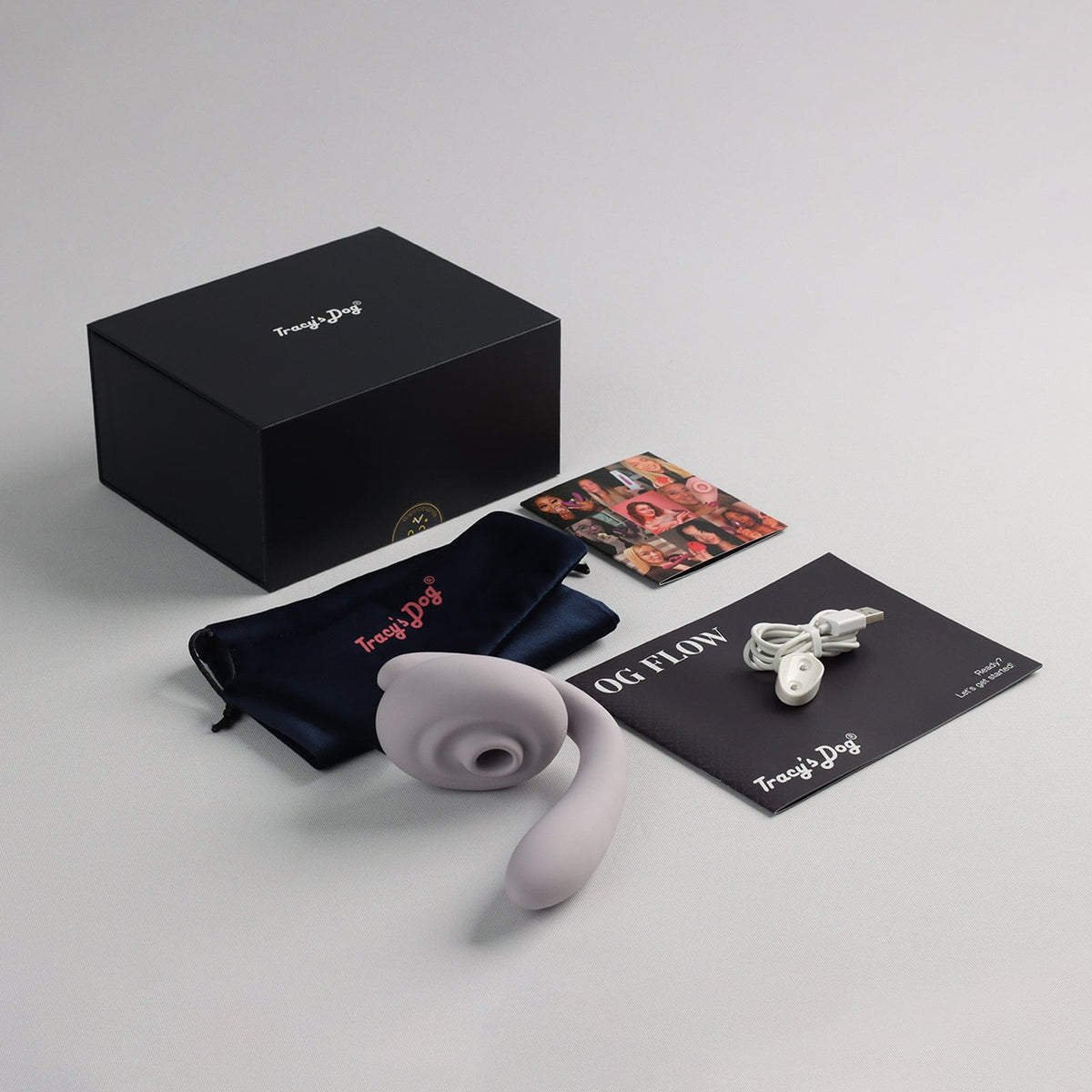 Tracy's Dog - Clitoral Sucking Vibrator OG Flow (Violet) Clit Massager (Vibration) Rechargeable 6972725983675 CherryAffairs