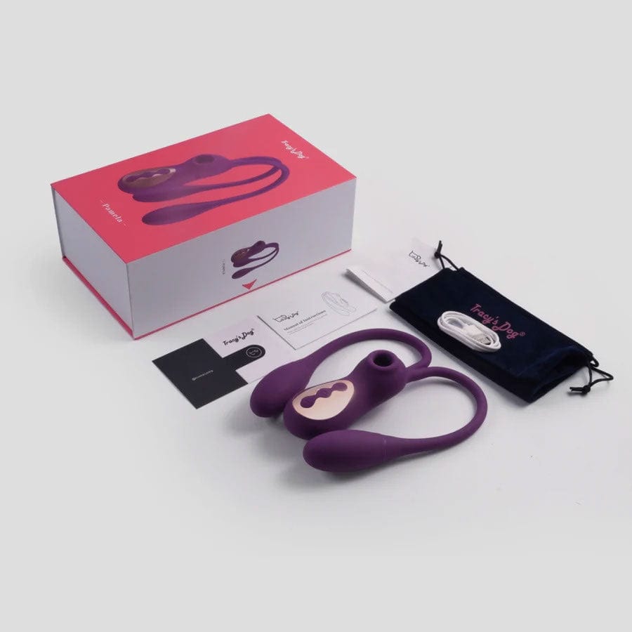 Tracy's Dog - Pamela Sucking Vibrator Clitoral Air Stimulator (Purple) TRD1031 CherryAffairs