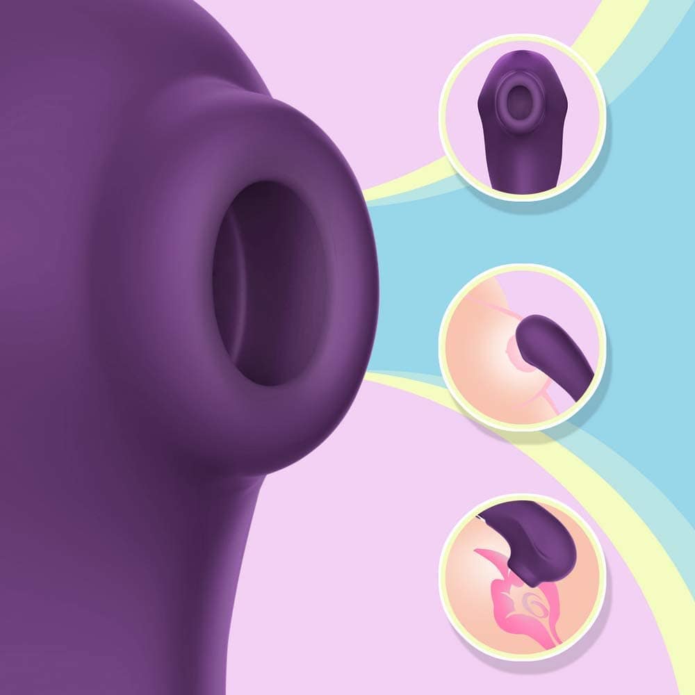 Tracy's Dog - P Cat Clitoral Air Stimulator Sucking Vibrator (Purple) Clit Massager (Vibration) Rechargeable 6972725980339 CherryAffairs