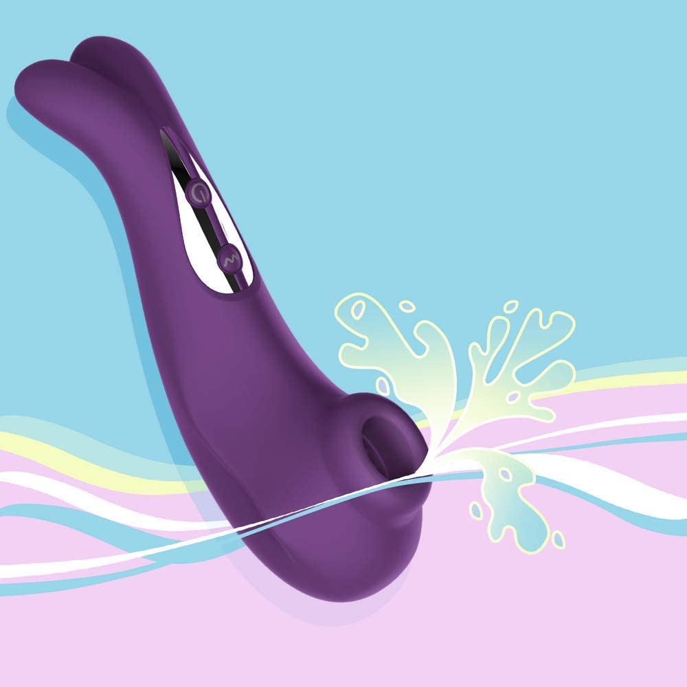 Tracy's Dog - P Cat Clitoral Air Stimulator Sucking Vibrator (Purple) Clit Massager (Vibration) Rechargeable 6972725980339 CherryAffairs