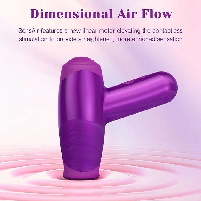 Tracy's Dog - Sens Air Clitoral Stimulator Sucking Thumping Vibrator (Purple) TRD1038 CherryAffairs