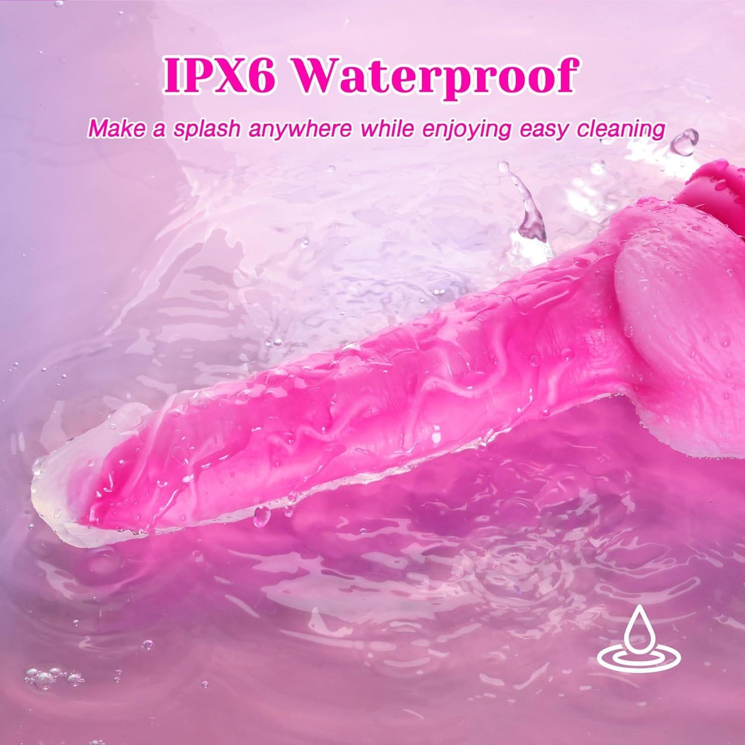 Tracy's Dog - JeliVoy Thrusting Dildo Jellyskin (Rose Red) TRD1029 CherryAffairs