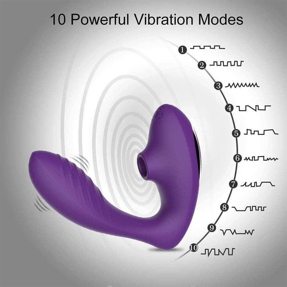 Tracy's Dog - Clitoral Sucking Vibrator (Purple) Clit Massager (Vibration) Rechargeable 6972725980018 CherryAffairs