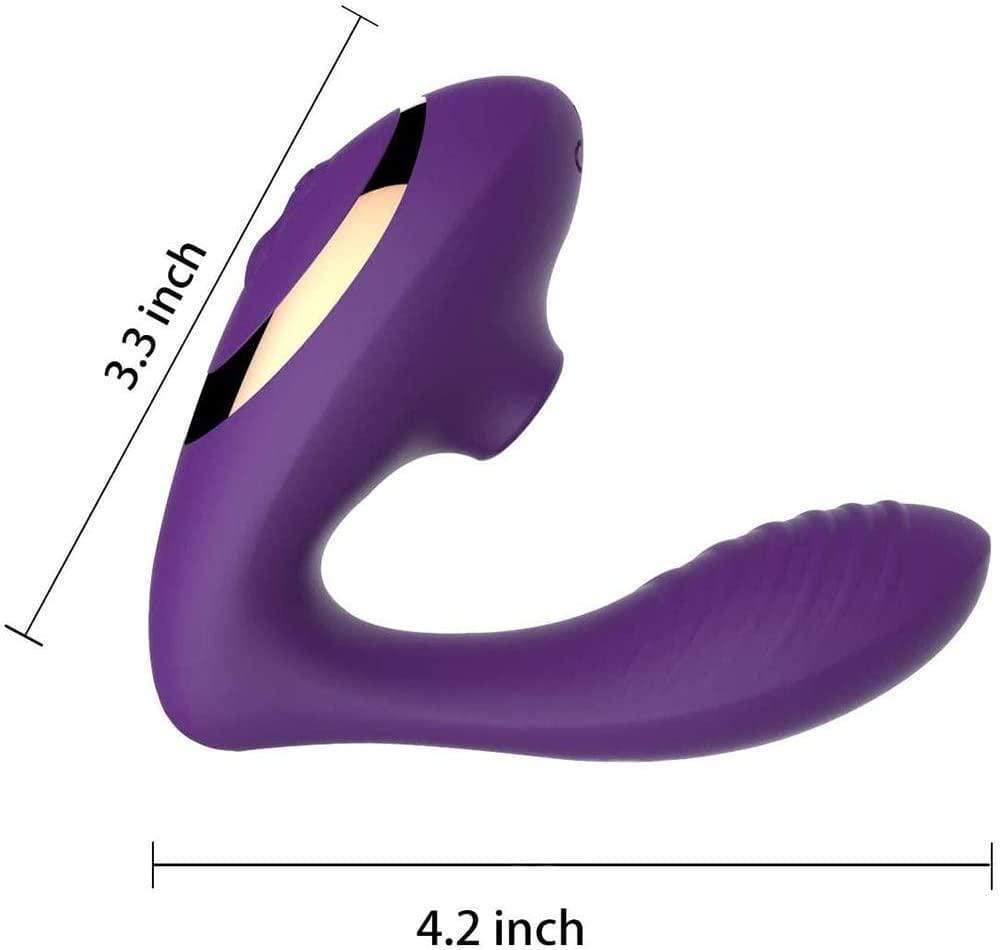 Tracy's Dog - Clitoral Sucking Vibrator (Purple) Clit Massager (Vibration) Rechargeable 6972725980018 CherryAffairs