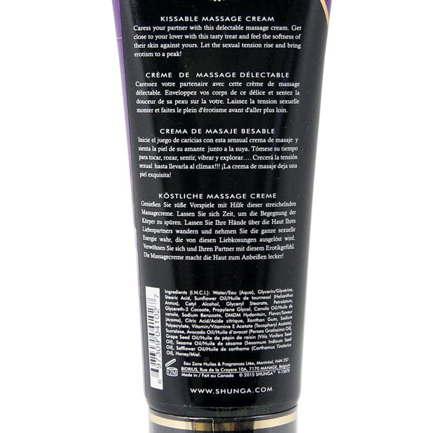 Shunga - Kissable Flavored Massage Cream 7 oz (Exotic Fruits) Massage Oil 697309041027 CherryAffairs