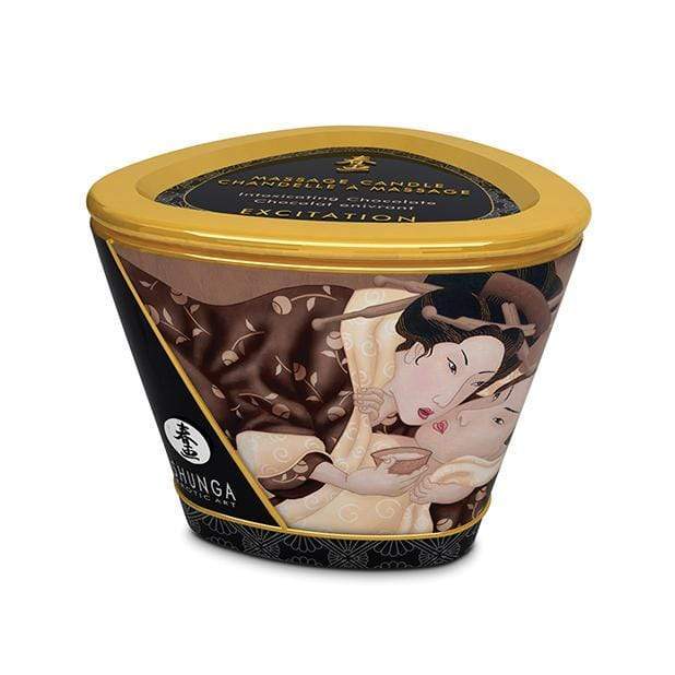 Shunga - Erotic Art Massage Candle Excitation Intoxicating Chocolate 5.7oz Massage Candle 269243126 CherryAffairs