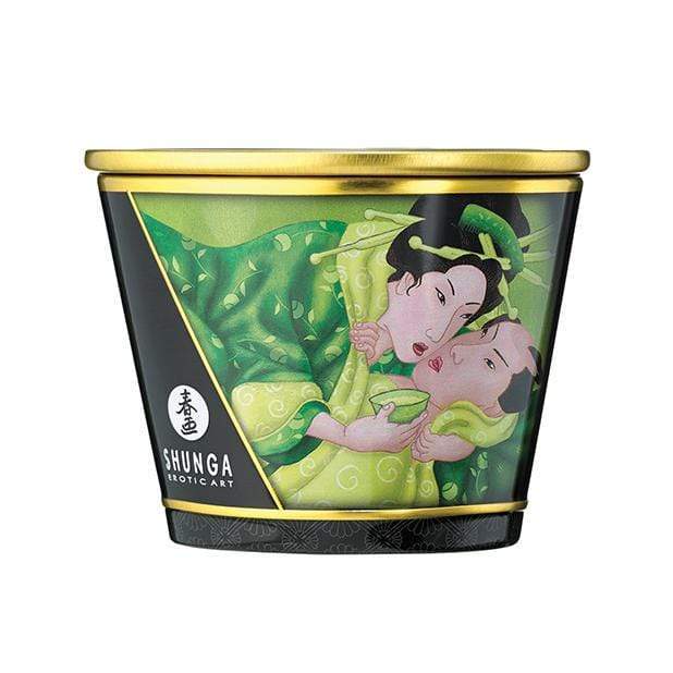 Shunga - Erotic Art Massage Candle Zenitude Exotic Green Tea 5.7oz Massage Candle 269250749 CherryAffairs