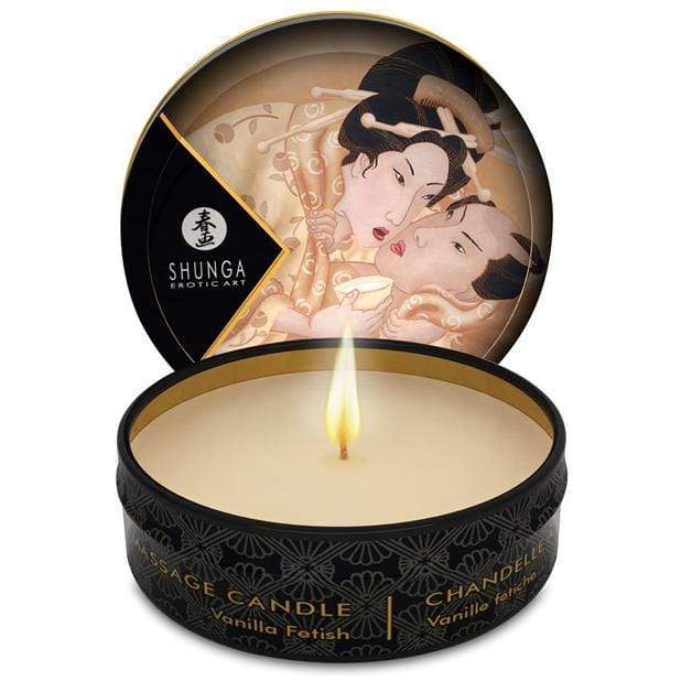 Shunga - Erotic Art Desire Mini Candlelight Massage Candle Vanilla Fetish 1oz Massage Candle 697309045025 CherryAffairs