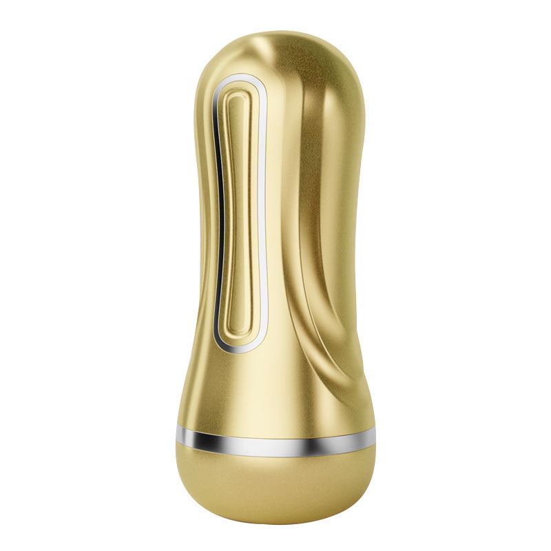 Galaku - Star Moon Double Hole Suction Stroker Masturbator Cup (Gold) - Gold - Masturbator Vagina (Non Vibration)
