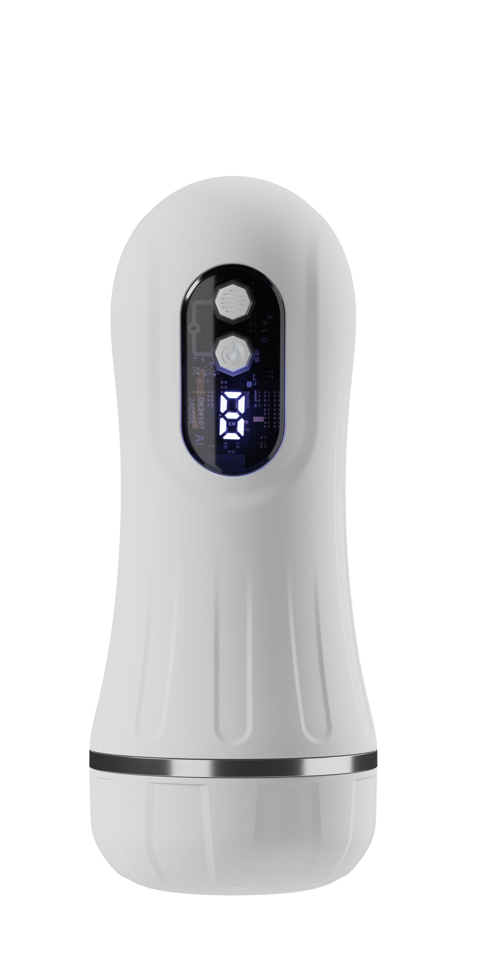 Galaku - Cyber Cup Training Vibrating Automatic Masturbator Cup (White) - White - Masturbator Soft Stroker (Vibration)