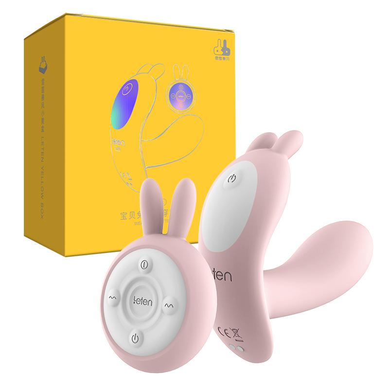 Leten - Q Cute Rabbit Remote Control Wearable Vibrator (Pink) Remote Control Dildo w/o Suction Cup (Vibration) Rechargeable 6920995421083 CherryAffairs