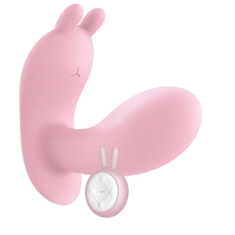 Leten - Q Cute Rabbit Remote Control Wearable Vibrator (Pink) Remote Control Dildo w/o Suction Cup (Vibration) Rechargeable 6920995421083 CherryAffairs