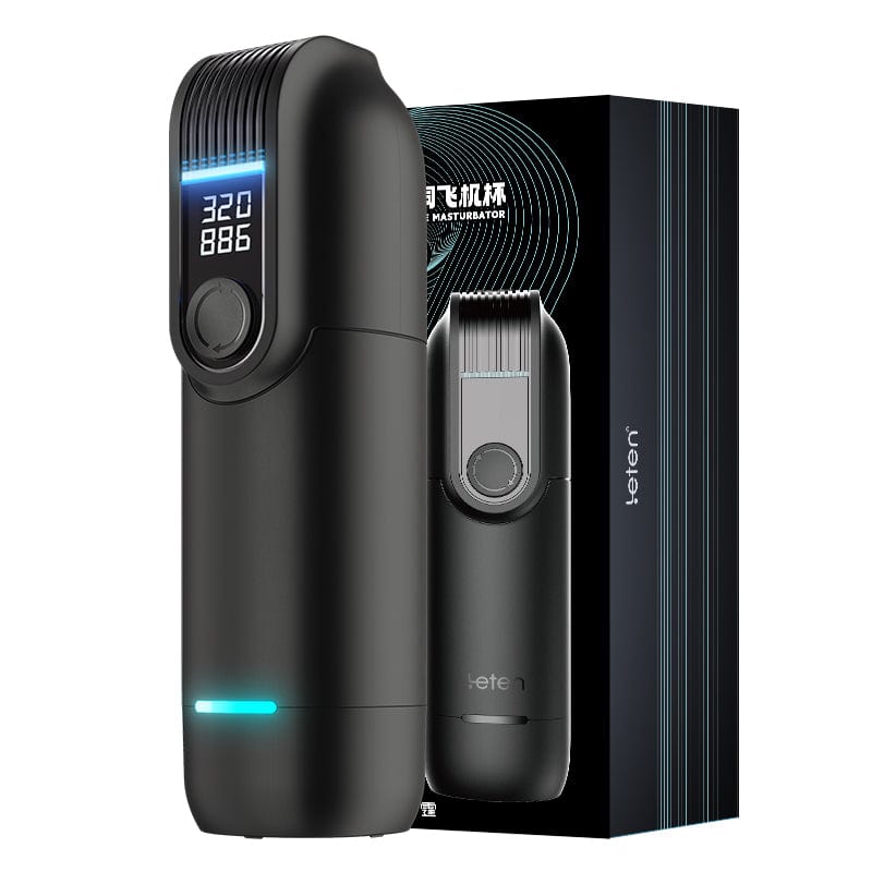 Leten - Black Hole Pro Tornado Automatic Thrusting Masturbator (Black) LET1034 CherryAffairs