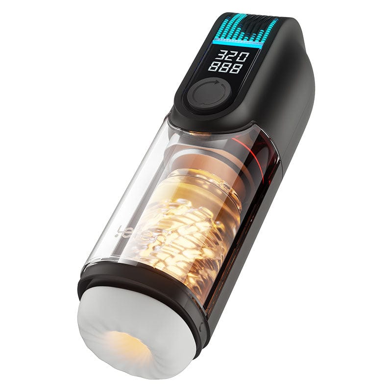 Leten - Black Hole Pro Tornado Automatic Thrusting Masturbator (Black) LET1034 CherryAffairs