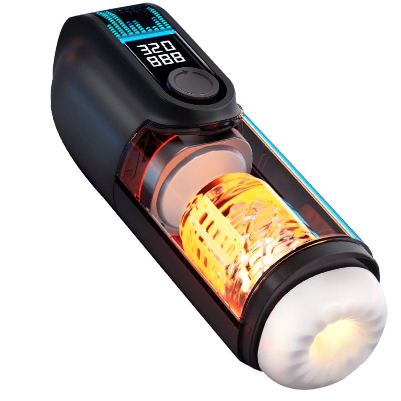 Leten - Black Hole Pro Tornado Automatic Thrusting Masturbator (Black) LET1034 CherryAffairs