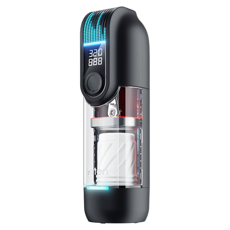 Leten - Black Hole Pro Tornado Automatic Thrusting Masturbator (Black) LET1034 CherryAffairs