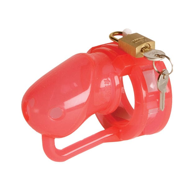 Malesation - Silicone Penis Chastity Cock Cage Small (Red) Silicone Cock Cage (Non Vibration) 4041937578046 CherryAffairs